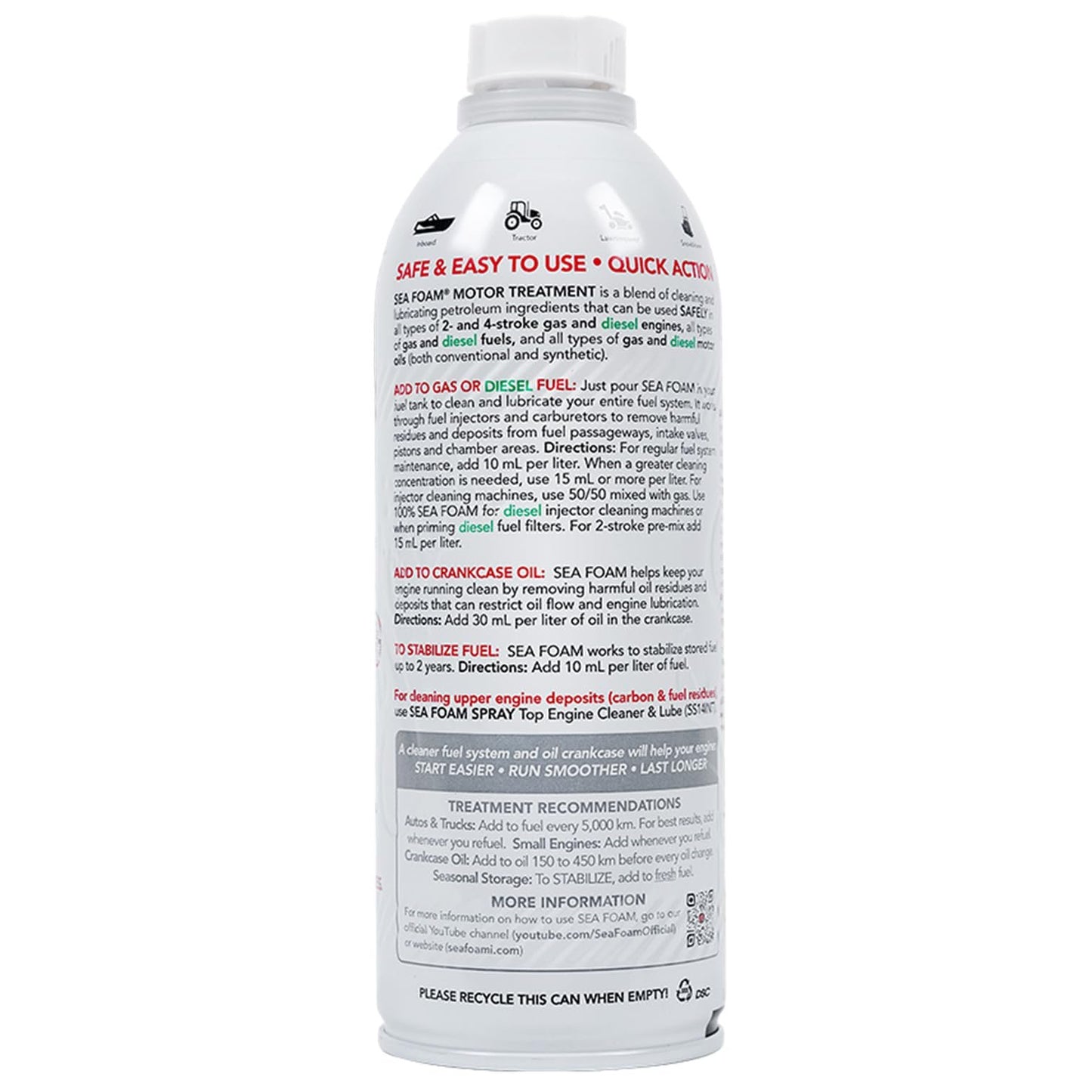 Sea Foam SF-16 Motor Treatment