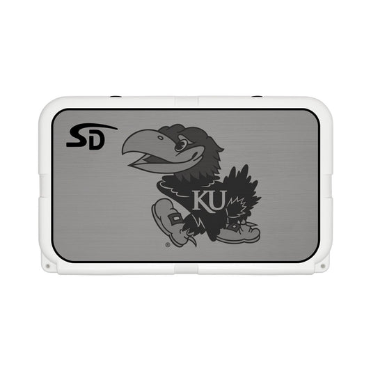 Seadek Collegiate Cooler Pad - YETI Tundra 45 - Storm Gray / Black, University of Kansas - 58821-80066