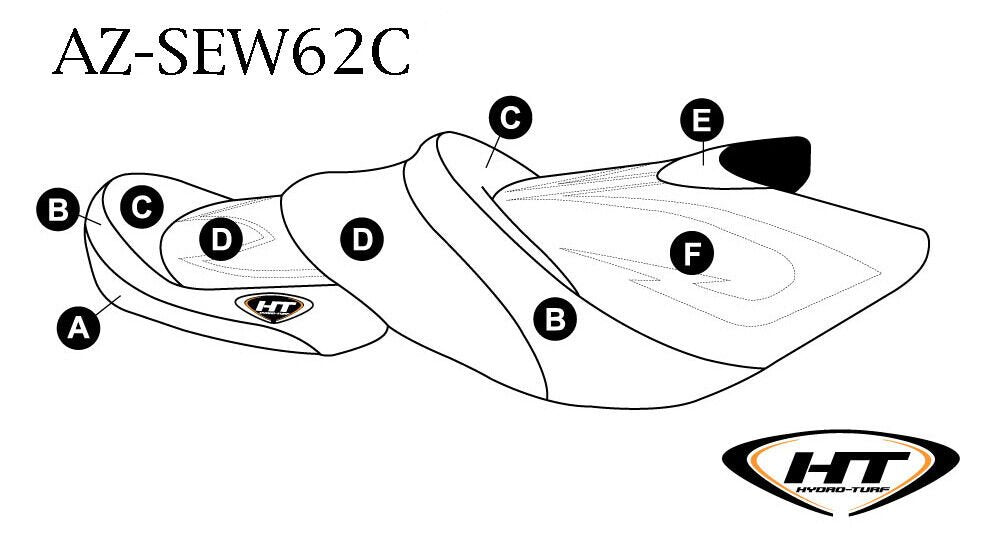 Seat Cover for Kawasaki Ultra 260LX 10-12/LX/250LX/300LX/310LX 11-19