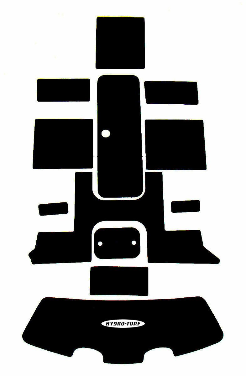 Hydro-Turf Jet Boat Mats Sea-Doo 05-06 CHALLENGER 180 SD17 BROWN/BLK WIDE GROOVE