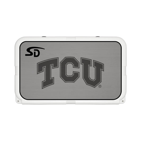 Seadek Collegiate Cooler Pad - YETI Tundra 45 - Storm Gray / Black, Texas Christian University - 57535-80066