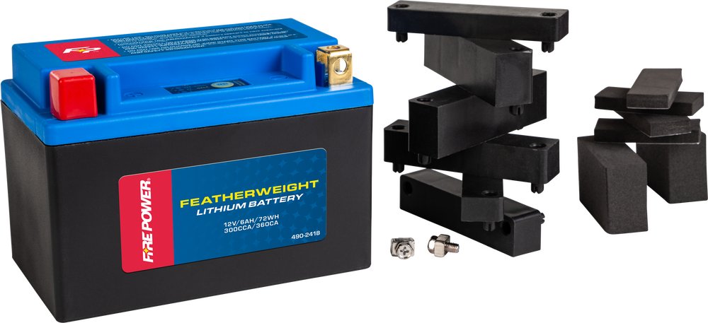WPS Featherweight Lithium ion Battery  motorcycle  HJTX20CH-FP-B - 490-2418