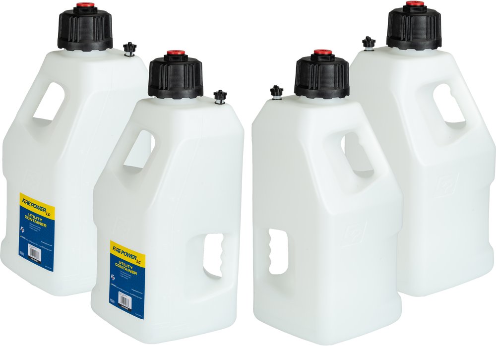 INS LC2 MX ATV UTV Utility 5 Gallon Fuel Gas Can Jug WHITE 30-1190