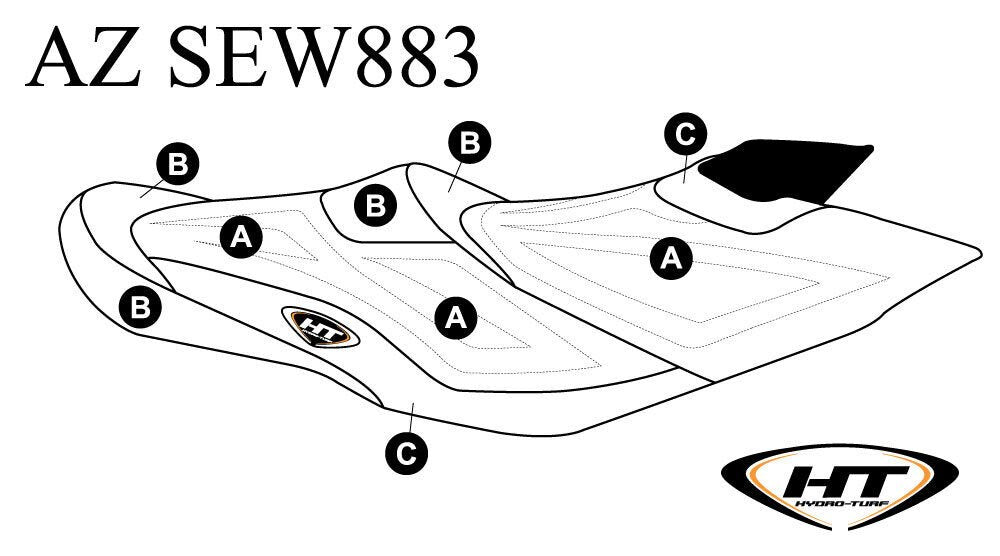 Seat Cover for Sea-Doo GTX LTD iS 09-15/GTX 155/GTX 215 10-15