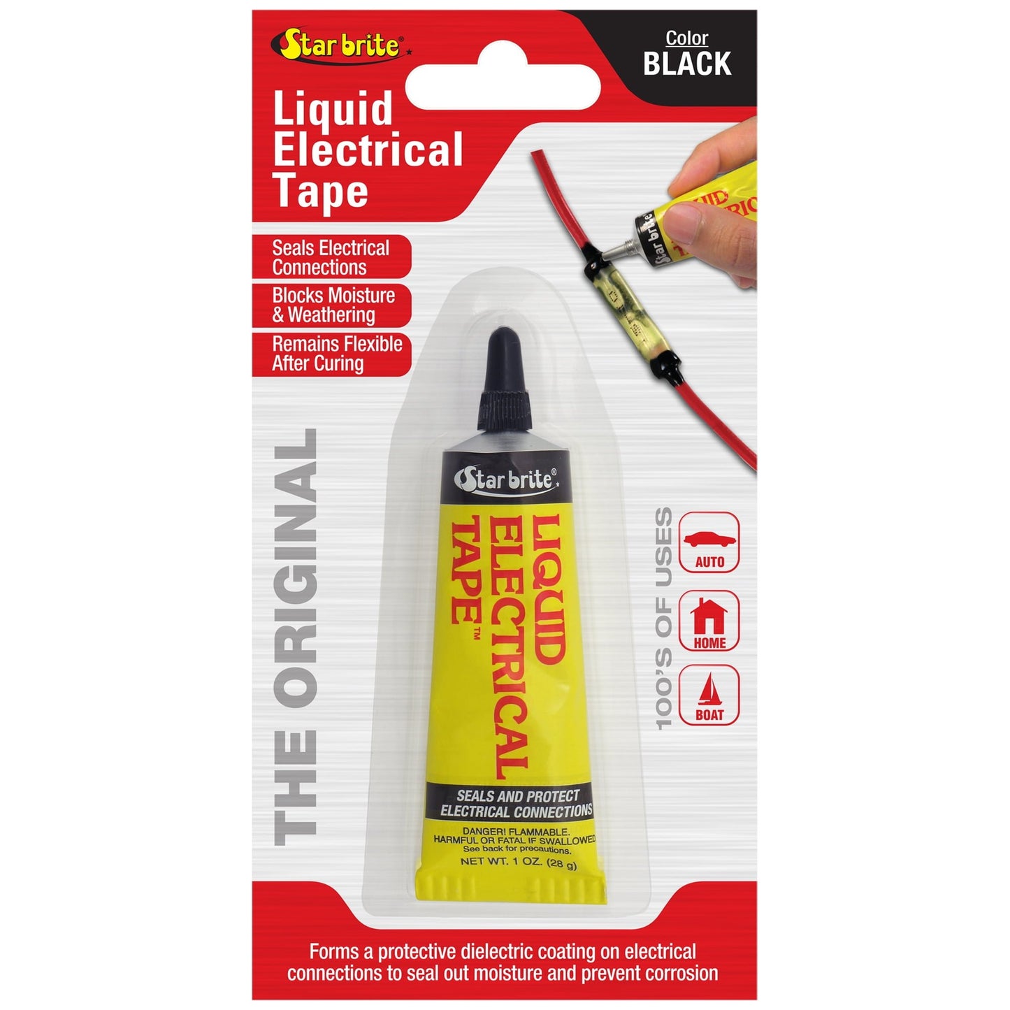 STAR BRITE Liquid Electrical Tape Black 1 OZ. Tube
