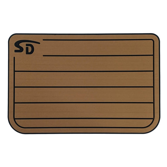 Seadek Engel 45 Teak Cooler Pad - Mocha / Black - 57594-80093