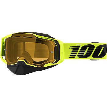 100% Armega Snow Goggles - Nuclear Citrus - Yellow - 50007-00003