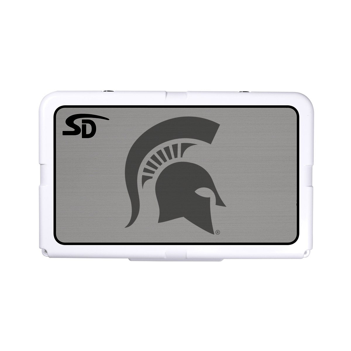 Seadek Collegiate Cooler Pad - RTIC 45 - Storm Gray / Black, Michigan State University - 57684-80066