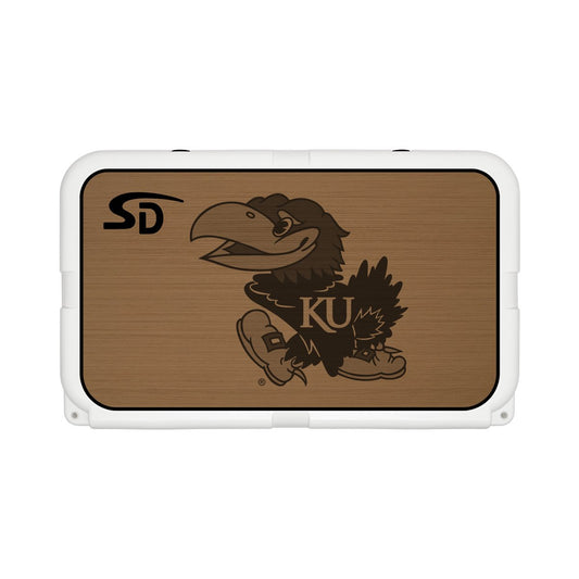 Seadek Collegiate Cooler Pad - YETI Tundra 45 - Mocha / Black, University of Kansas - 58821-80093
