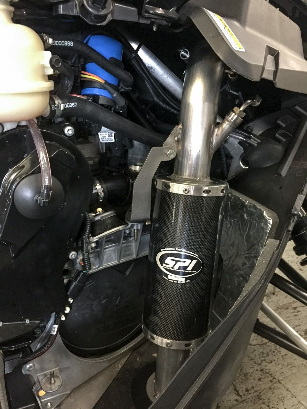 STRAIGHTLINE LIGHTWEIGHT SILENCER 850 Rev Gen 4 CARBON FIBER STAINLESS 134-176