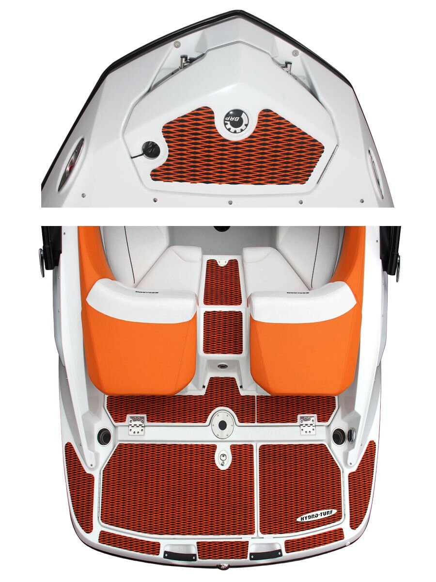 Hydro-Turf Rear Boarding Mat Sea-Doo Challenger 210 Sp Se SD191R Black Goove 3M