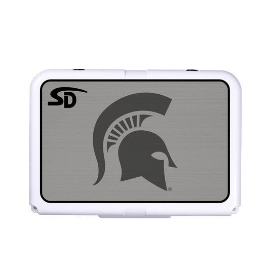 Seadek Collegiate Cooler Pad - RTIC 20 - Storm Gray / Black, Michigan State University - 57683-80066