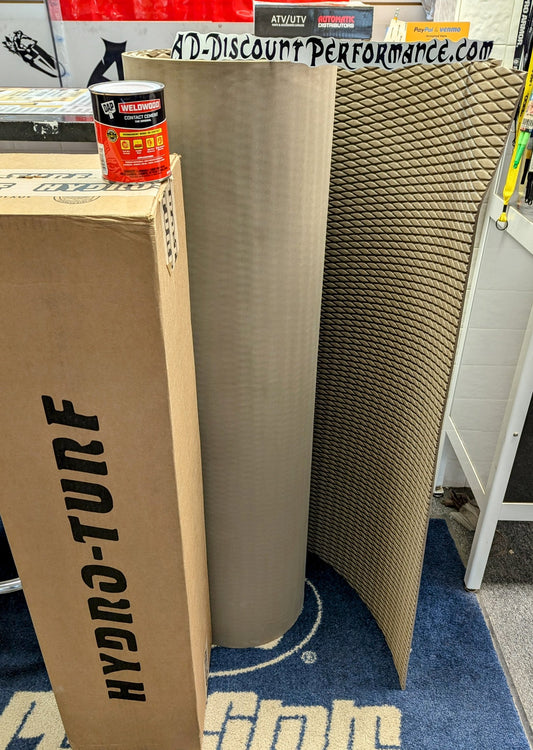 Hydro-turf Sheet Fishing SHT86MD 47X86 MUD MOLDED DIAMOND W/ Free Glue