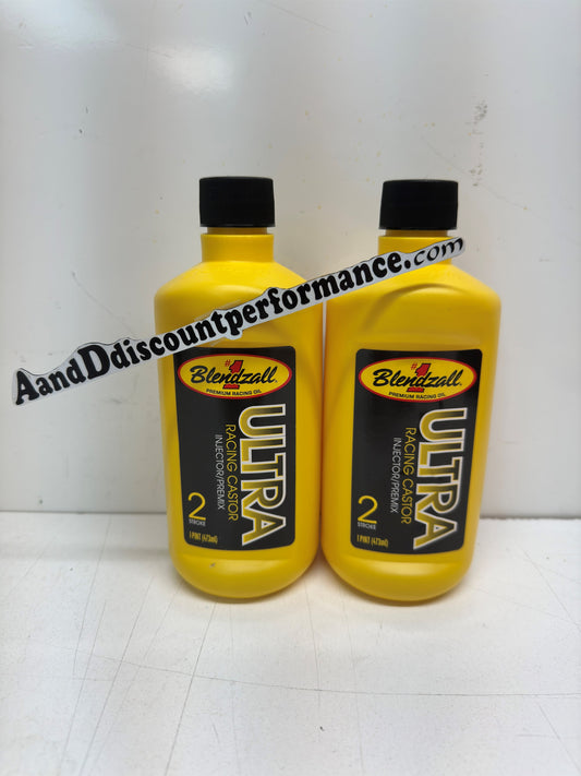 2-Pack of Blendzall Ultra 2-Cycle Racing Castor Oil - 2 - 16 oz Bottles