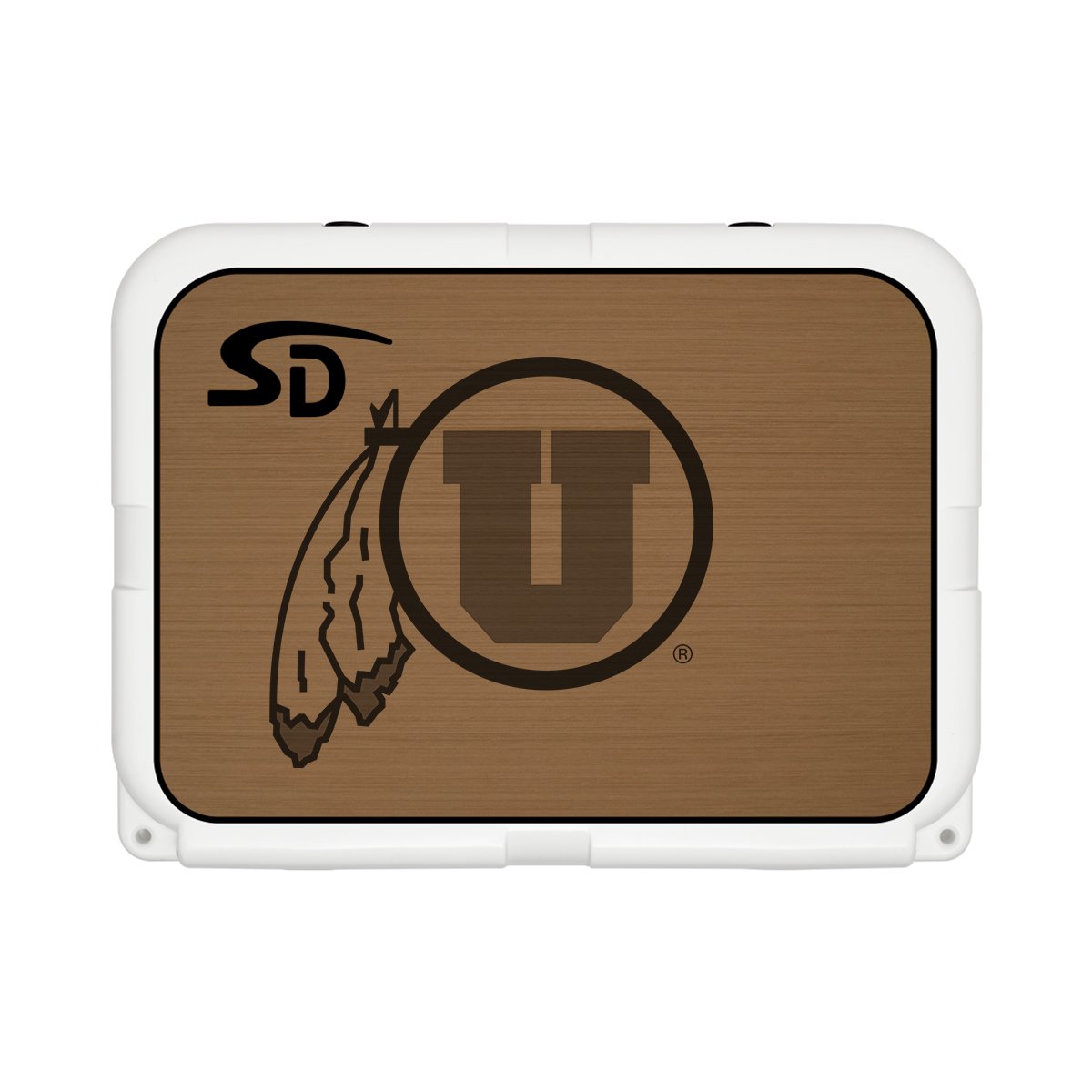 Seadek Collegiate Cooler Pad - YETI Tundra 35 - Mocha / Black, University of Utah - 57544-80093