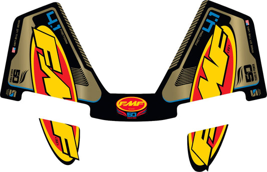FMF Offroad 4 Stroke Muffler Decals 4.1 RCT 50TH DECAL   - 014852