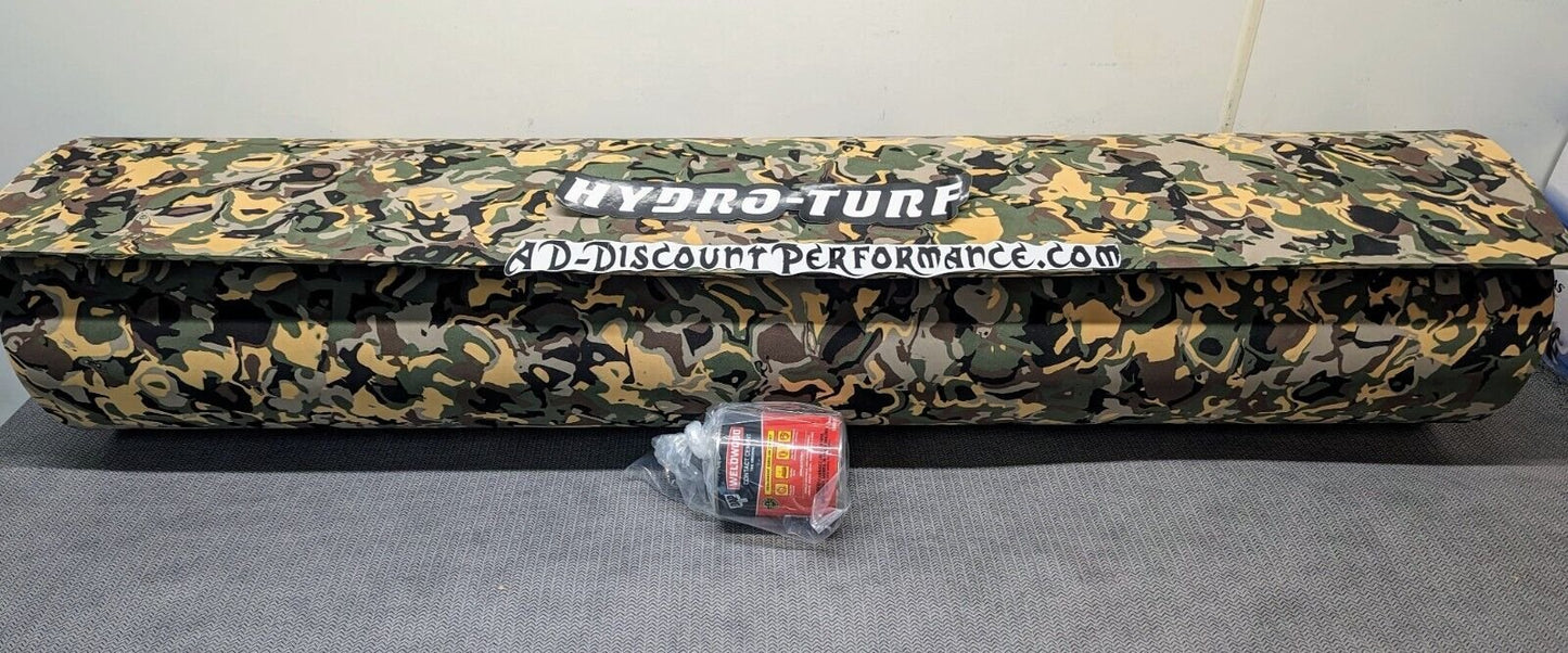 Hydro-turf Sheet Fishing SHT86F 47X86 DUK Grass DUCK CAMO FLAT W/ Free Glue