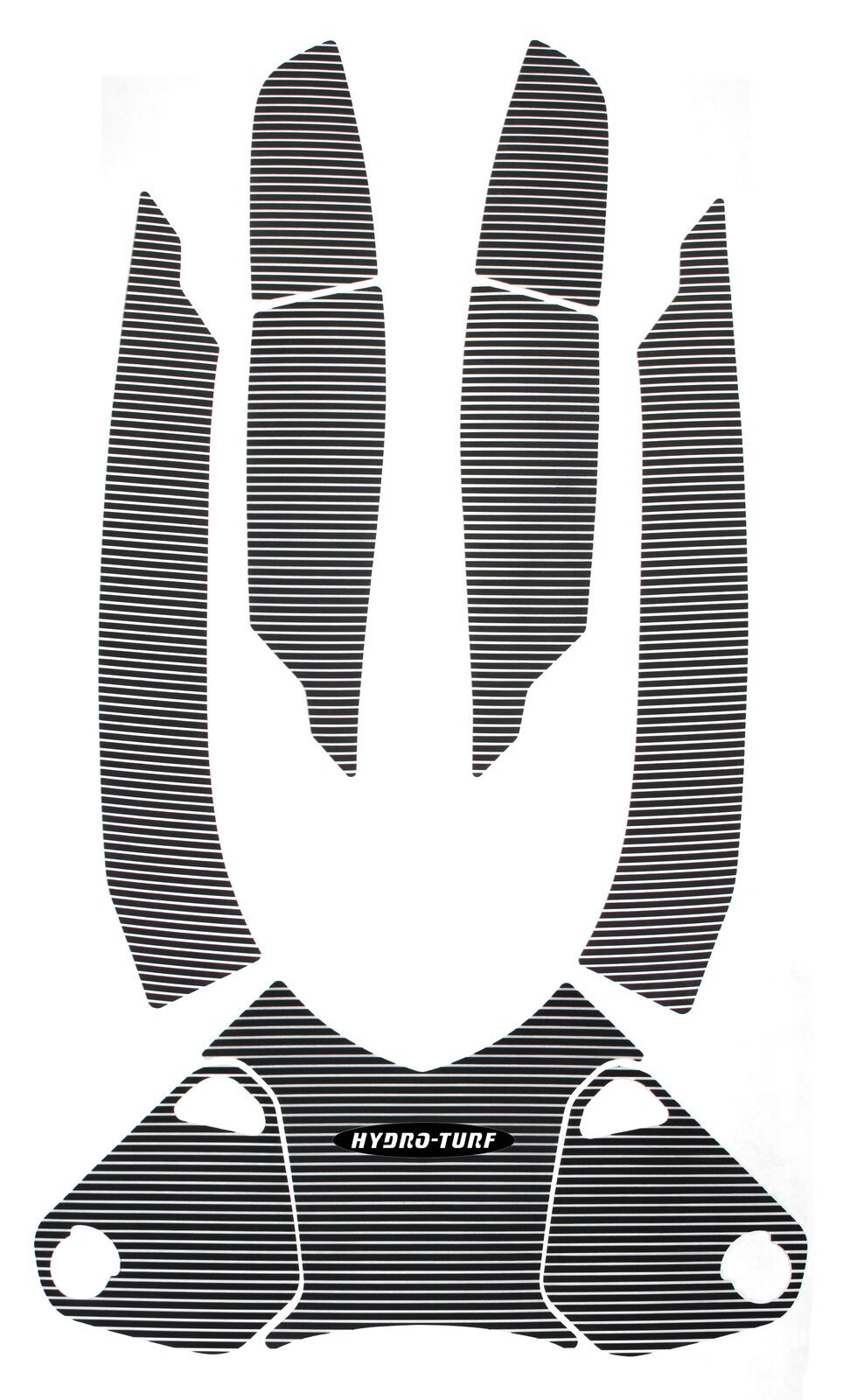 Hydro-turf Mat Kit HT885 SEA-DOO GTX/RXT/RXT-X 260 Wake pro BLACK W/3M