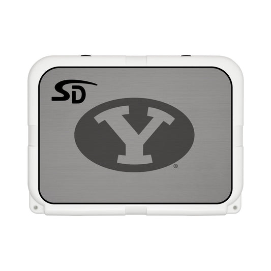 Seadek Collegiate Cooler Pad - YETI Tundra 35 - Storm Gray / Black, Brigham Young University - 57493-80066