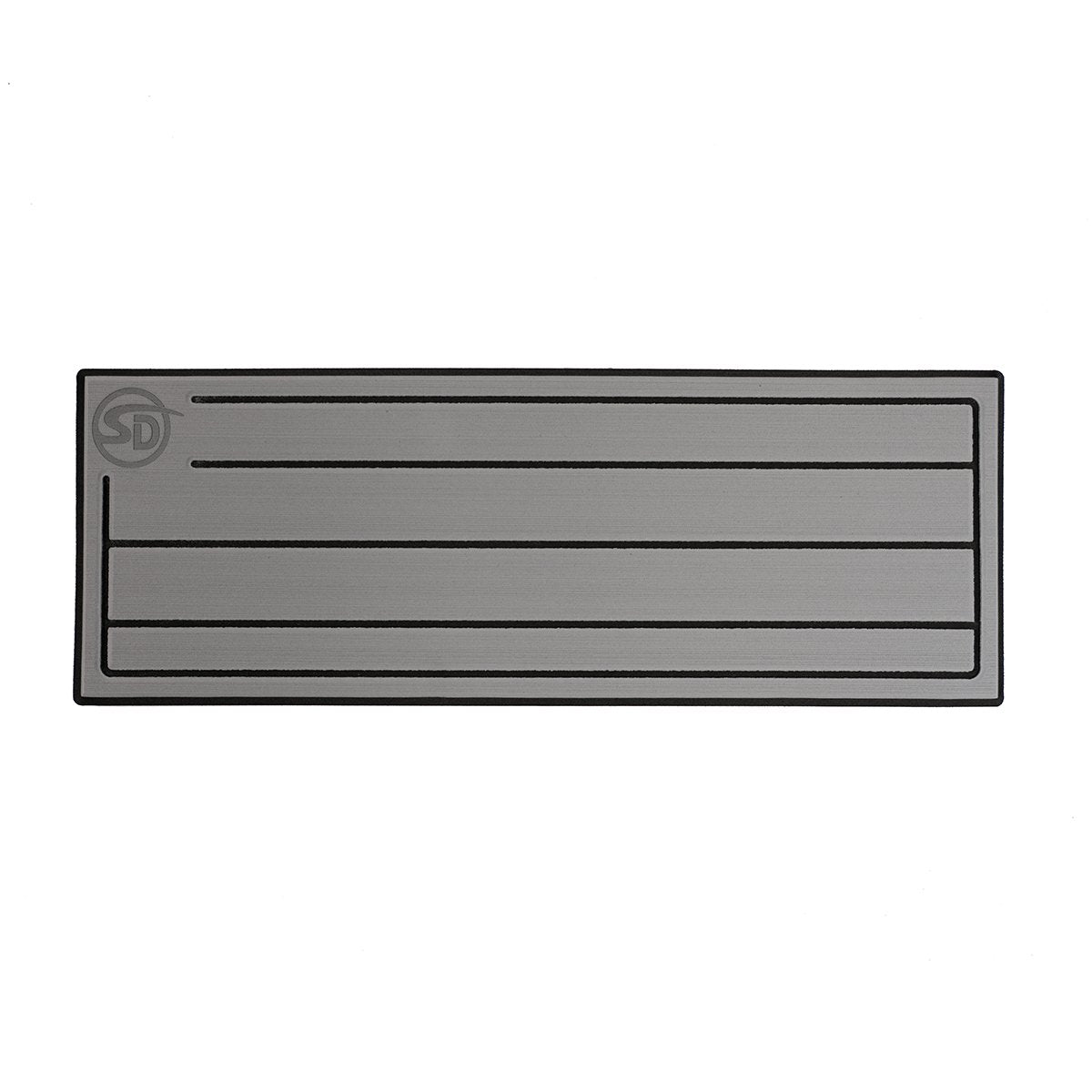 Seadek RV Step Covers - Teak - 24"x8.5" - Storm Gray / Black, 4 Pack - 58110-80066