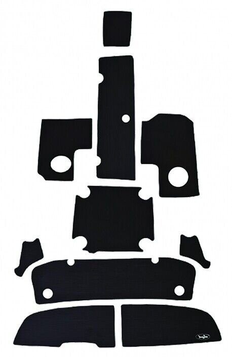 SBT BlackTip Complete Black/White Wide Groove Mat Kit Yamaha 2011-2012 AR190/SX190 - 130BE904