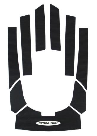 HT821 Seadoo hydro-turf mats gtx 96-02 gti 97-00 BLACK CUT GROOVE WITH 3M BACKING