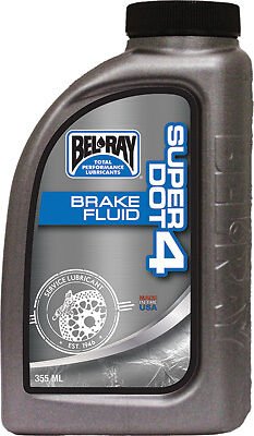 BEL-RAY SUPER DOT 4 BRAKE FLUID 355ML 99480-B355W - 840-2701