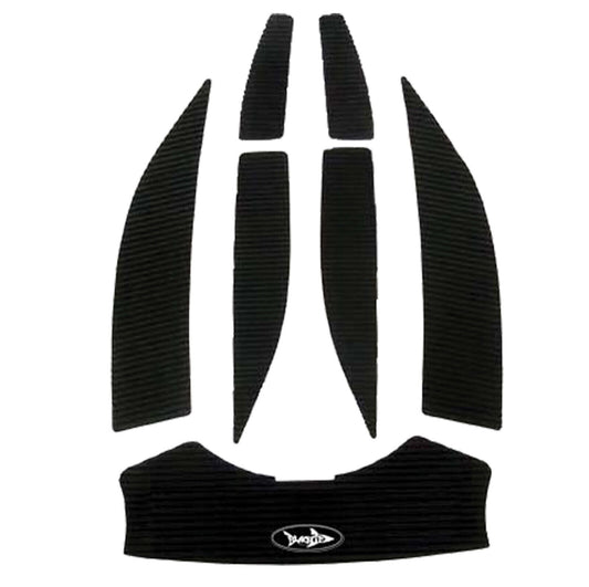 SBT BlackTip Traction Black Cut Groove Mats 1998-2001 Polaris Pro 1200/SLH/SLX - 130BT303