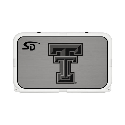 Seadek Collegiate Cooler Pad - YETI Tundra 45 - Storm Gray / Black, Texas Tech University - 57541-80066
