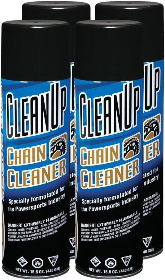 4 Pack Maxima 75920 Clean-Up Chain Cleaner - 15.5 oz. Aerosol