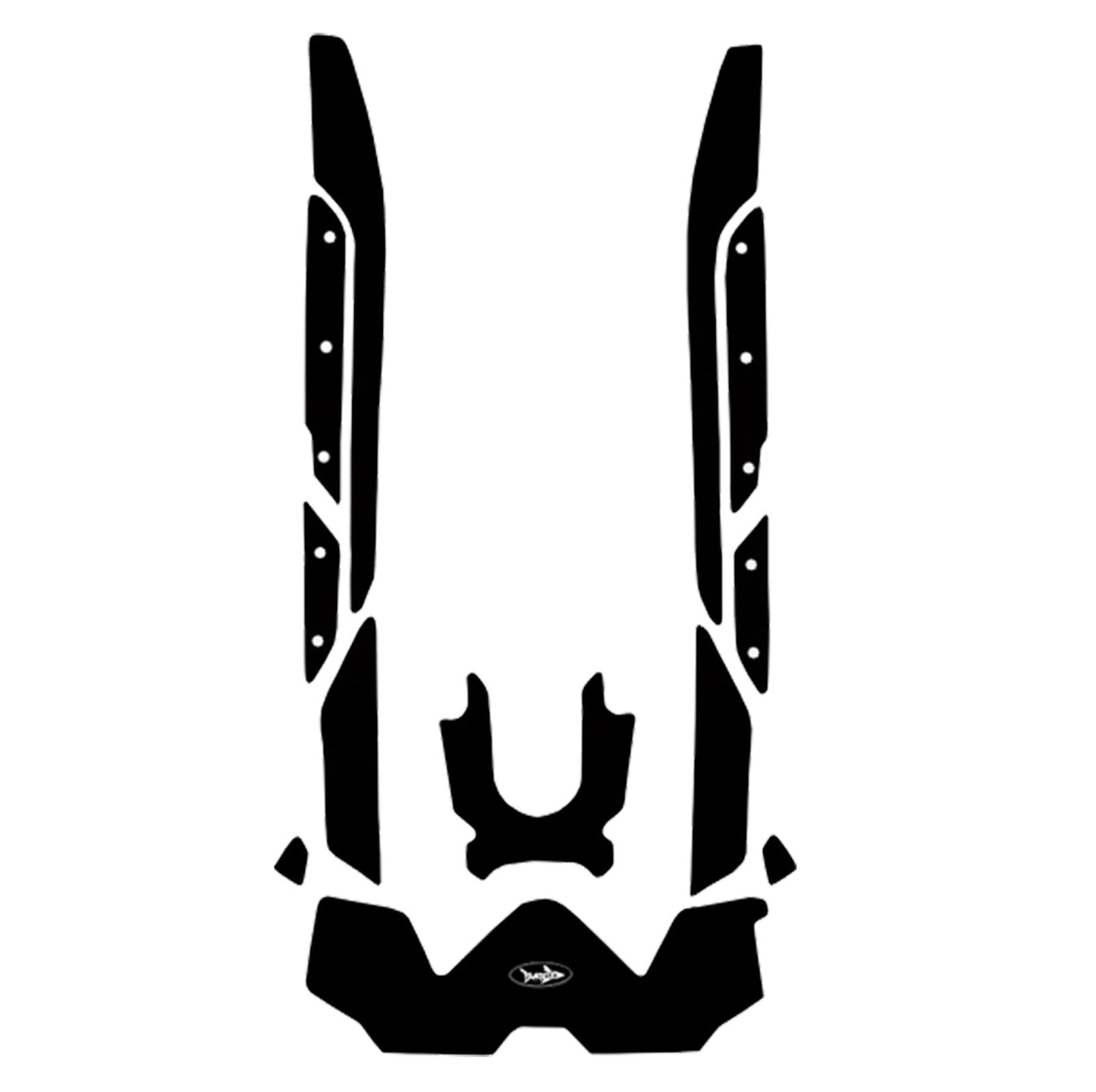 SBT BlackTip Traction Mats Black Groove for Sea-Doo 2018 RXT-X 300 - 130BT125