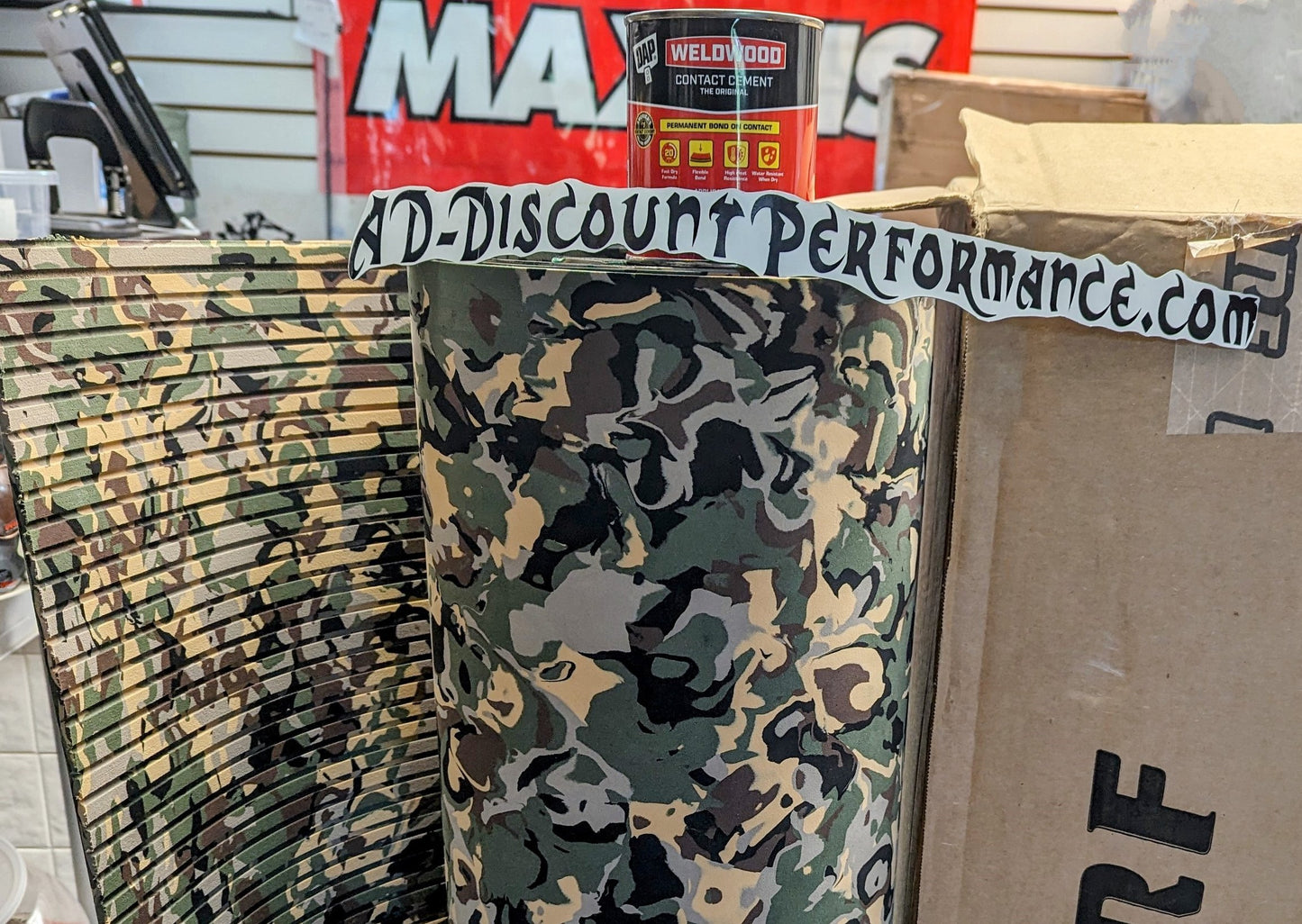 Hydro-turf DUCK CAMO GROOVE W/ Free Glue Sheet Fishing SHT86CG 47X86 DUK Grass