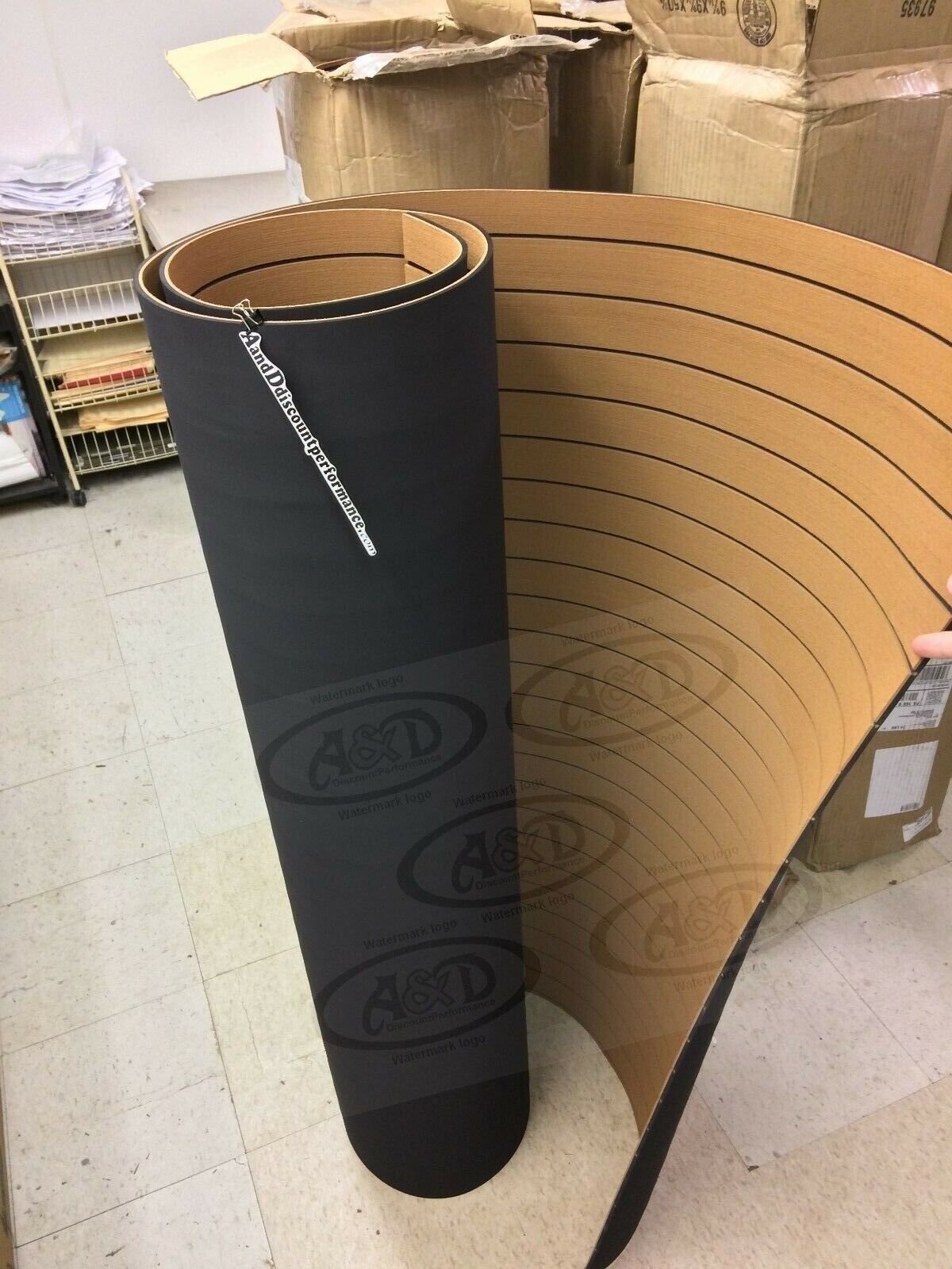 Hydro-turf Sheet 47X86 2TONE Teak SHT86WG-2T BROWN/BLACK WIDE CUT GROOVE