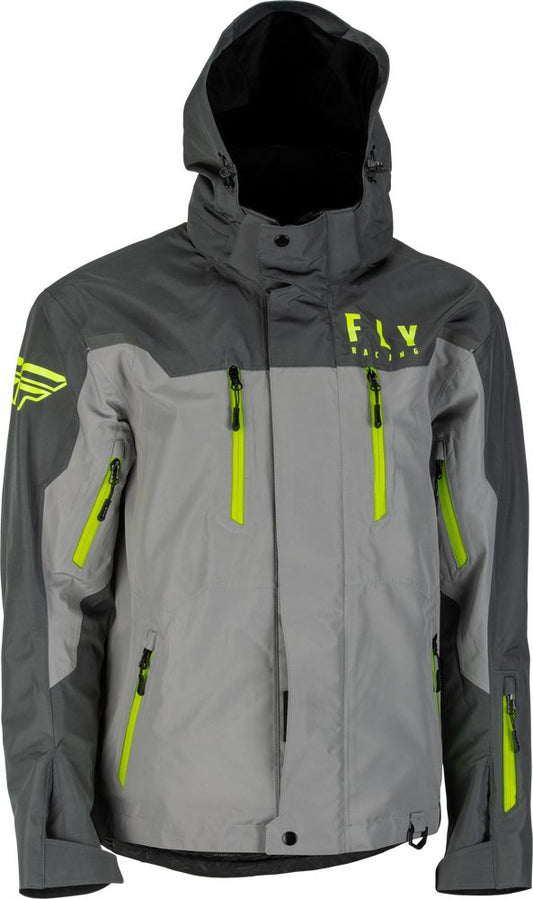 INSTOCK FLY RACING INCLINE JACKET BLACK/GREY/HI-VIS X-Large - 470-4105X