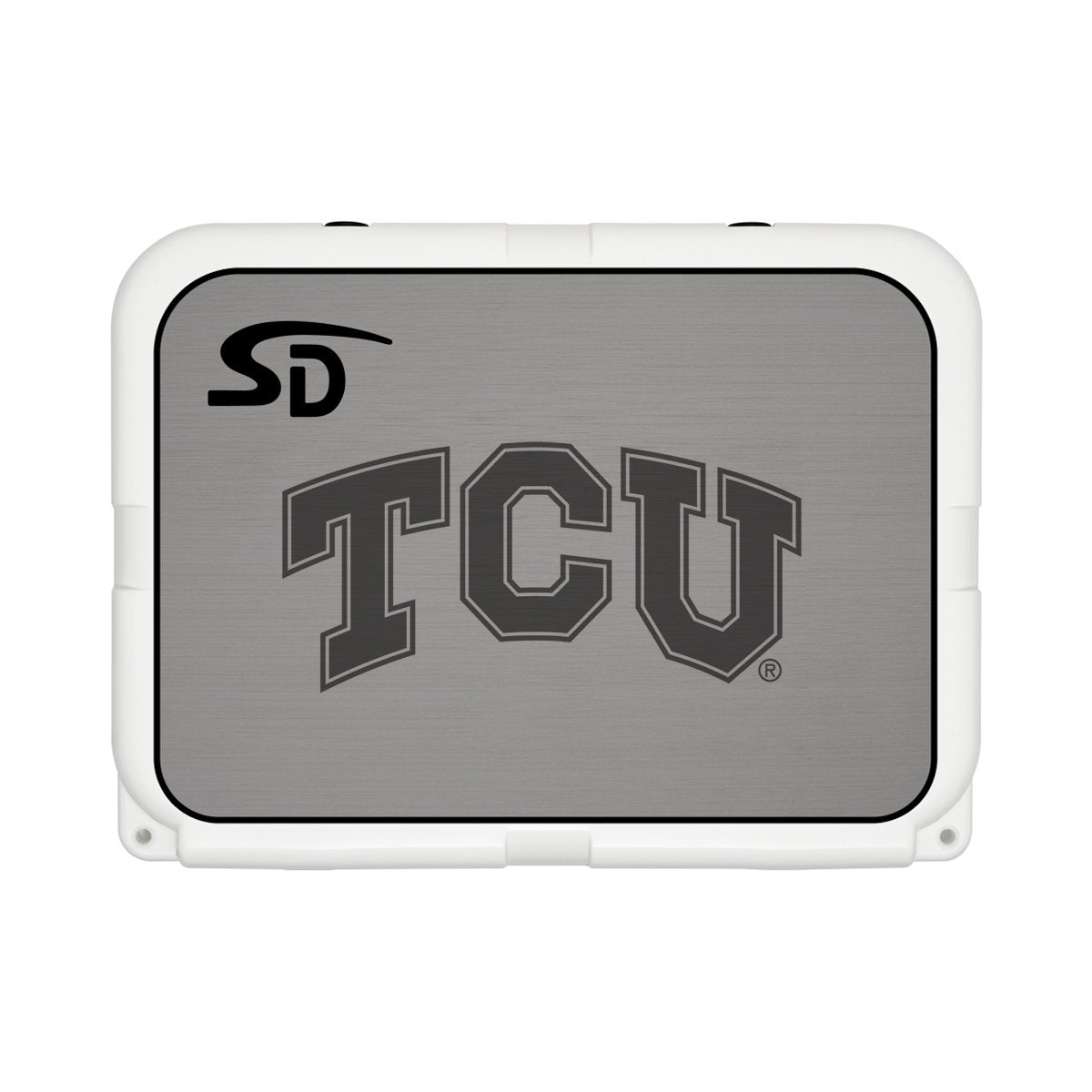 Seadek Collegiate Cooler Pad - YETI Tundra 35 - Storm Gray / Black, Texas Christian University - 57534-80066