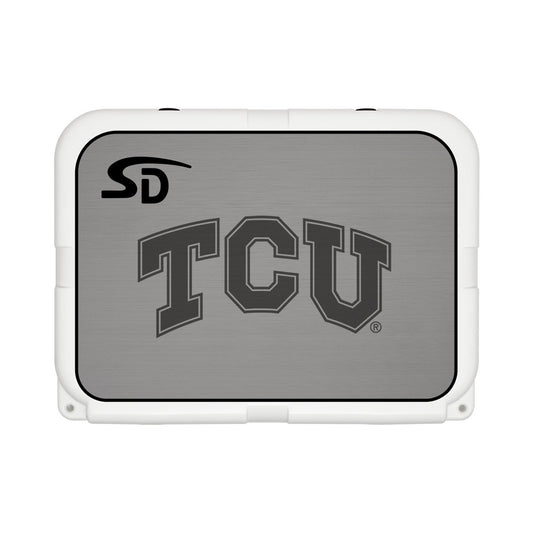 Seadek Collegiate Cooler Pad - YETI Tundra 35 - Storm Gray / Black, Texas Christian University - 57534-80066