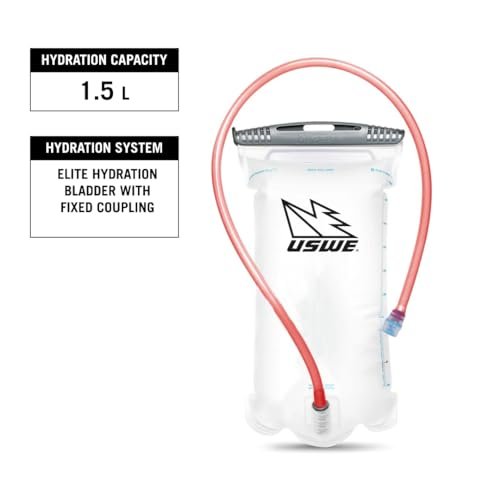USWE Outlander Hydration Backpack for Cycling, MTB, Trail Running & More 3 Liter Black - 2034601