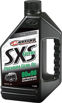INSTOCK MAXIMA SXS PREMIUM GEAR OIL 80W-90 1 Liter 40-43901 SIDE BY SIDE UTV