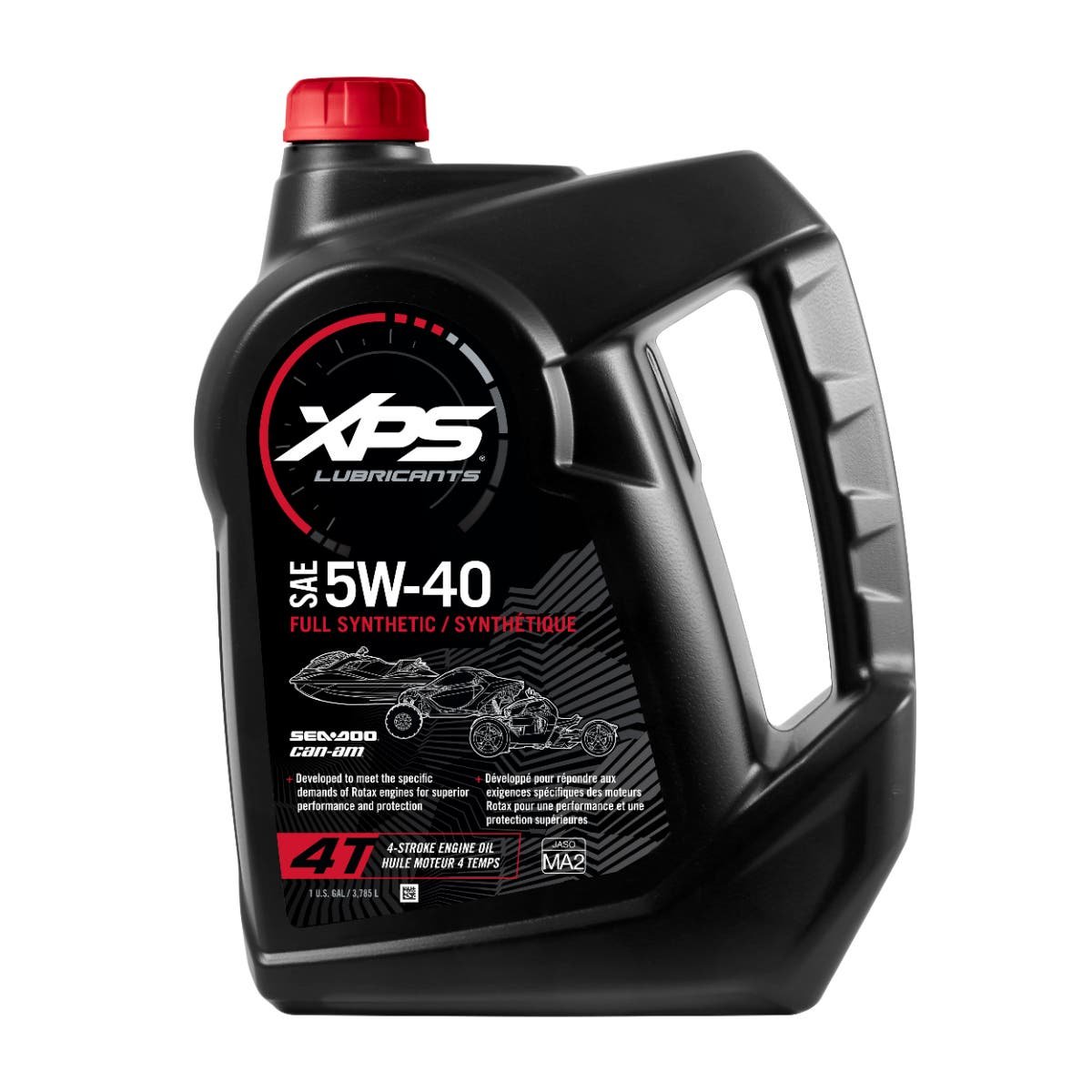 Sea-Doo New OEM 1 Gallon 4-Stroke 5W-40 Full Synthetic Oil - 9779493