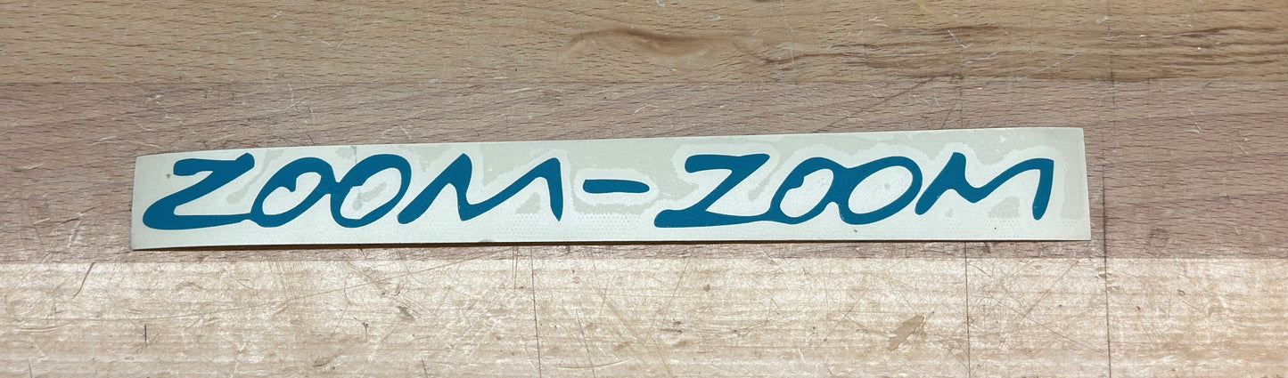 Instock Mazda Zoom Zoom decal Sticker 8-inch window decal TEAL