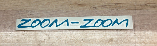 Instock Mazda Zoom Zoom decal Sticker 8-inch window decal TEAL