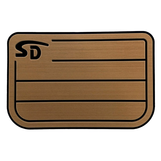 Seadek Engel 25 Teak Cooler Pad - Mocha / Black - 57590-80093