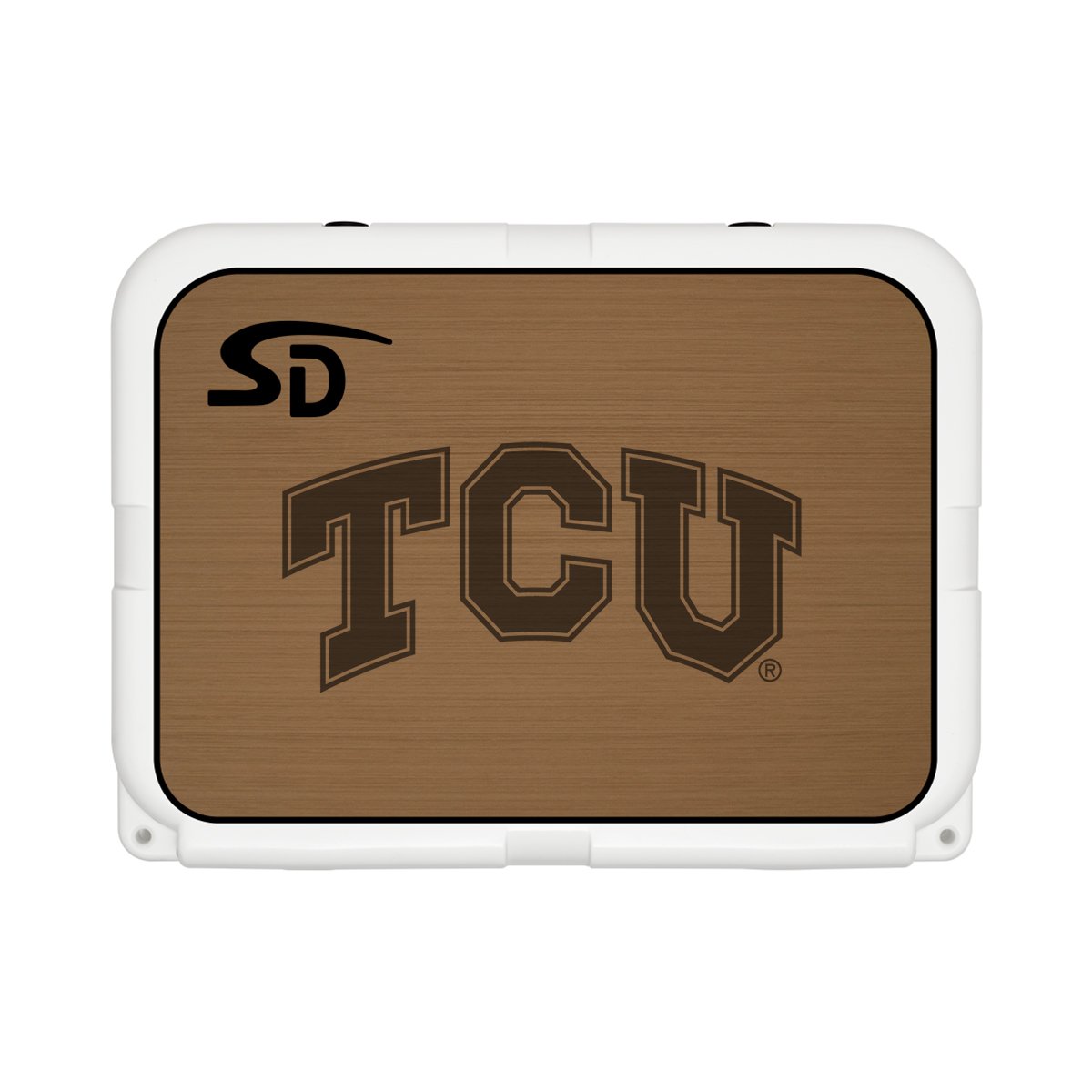 Seadek Collegiate Cooler Pad - YETI Tundra 35 - Mocha / Black, Texas Christian University - 57534-80093