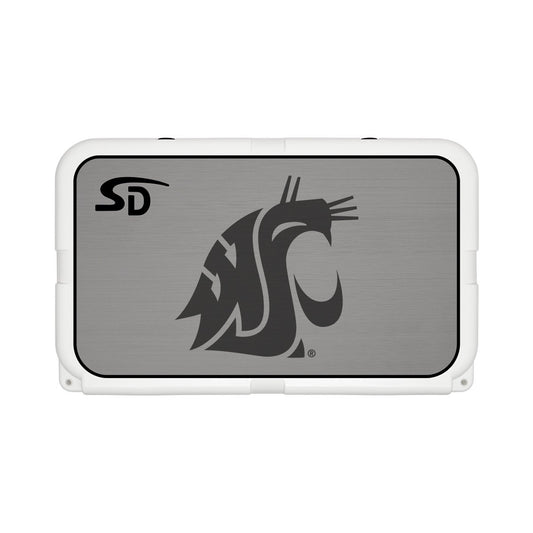 Seadek Collegiate Cooler Pad - YETI Tundra 45 - Storm Gray / Black, Washington State University - 58834-80066