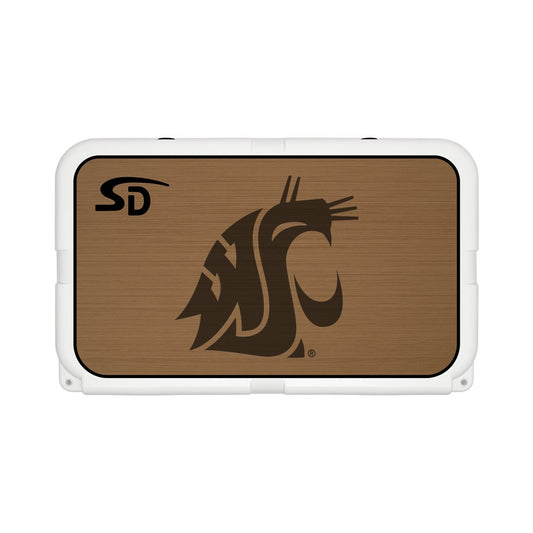 Seadek Collegiate Cooler Pad - YETI Tundra 45 - Mocha / Black, Washington State University - 58834-80093