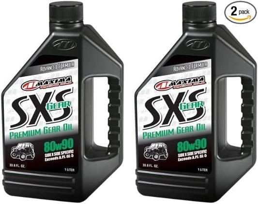 2 PACK MAXIMA SXS PREMIUM GEAR OIL 80W-90 1 Liter 40-43901 SIDE BY SIDE UTV