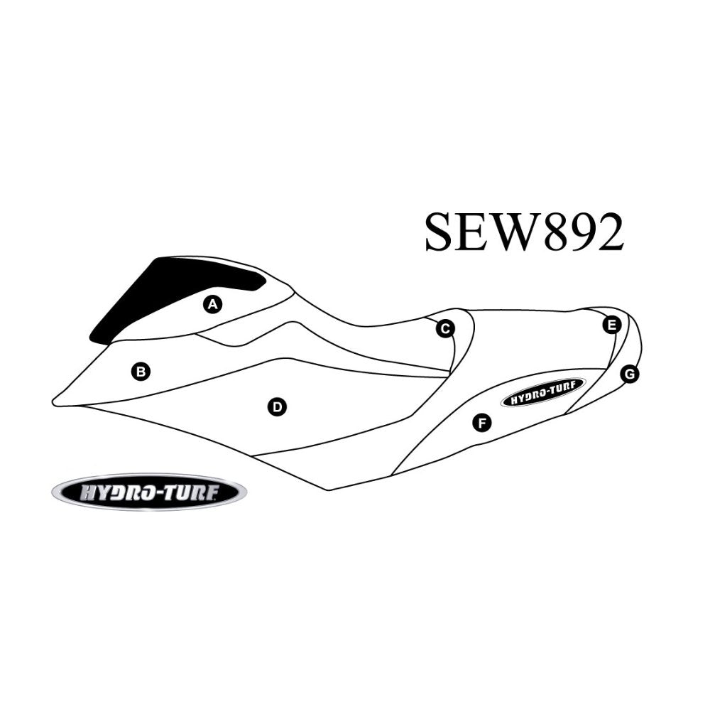 Seat Cover for Sea-Doo RXP-X 260 12-15/RXP-X 300 16-20/GTR-X 230 17-19