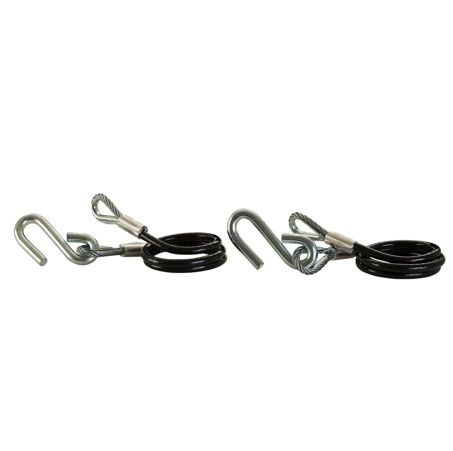 TIEDOWN Class 2 3500 lb hitch Black Trailer Safety Cable w/ S hooks Boating Pwc - 59537
