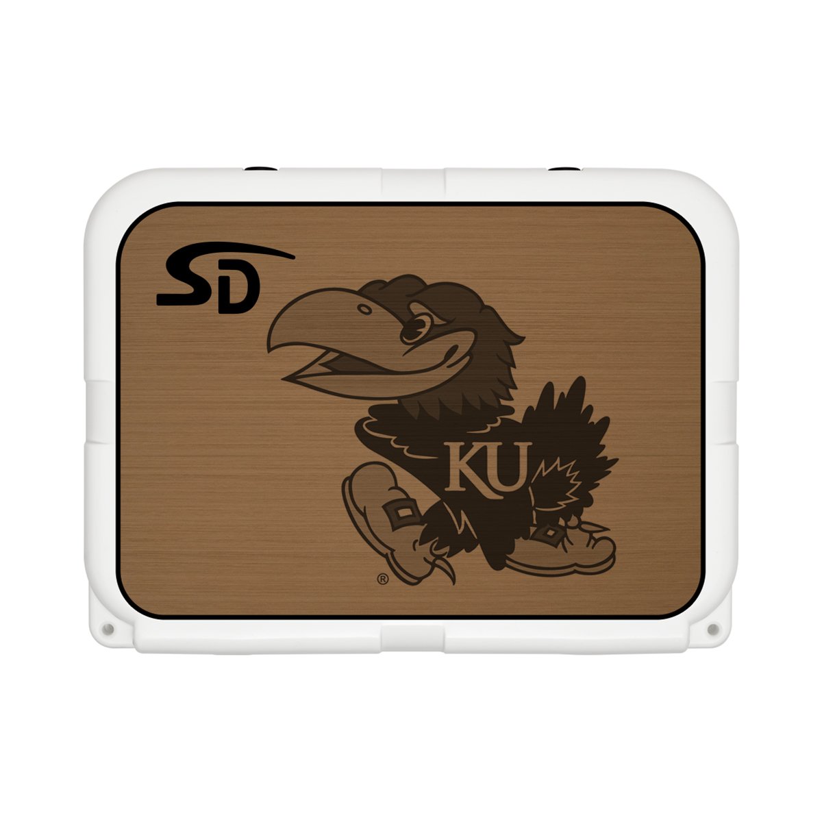 Seadek Collegiate Cooler Pad - YETI Tundra 35 - Mocha / Black, University of Kansas - 58801-80093