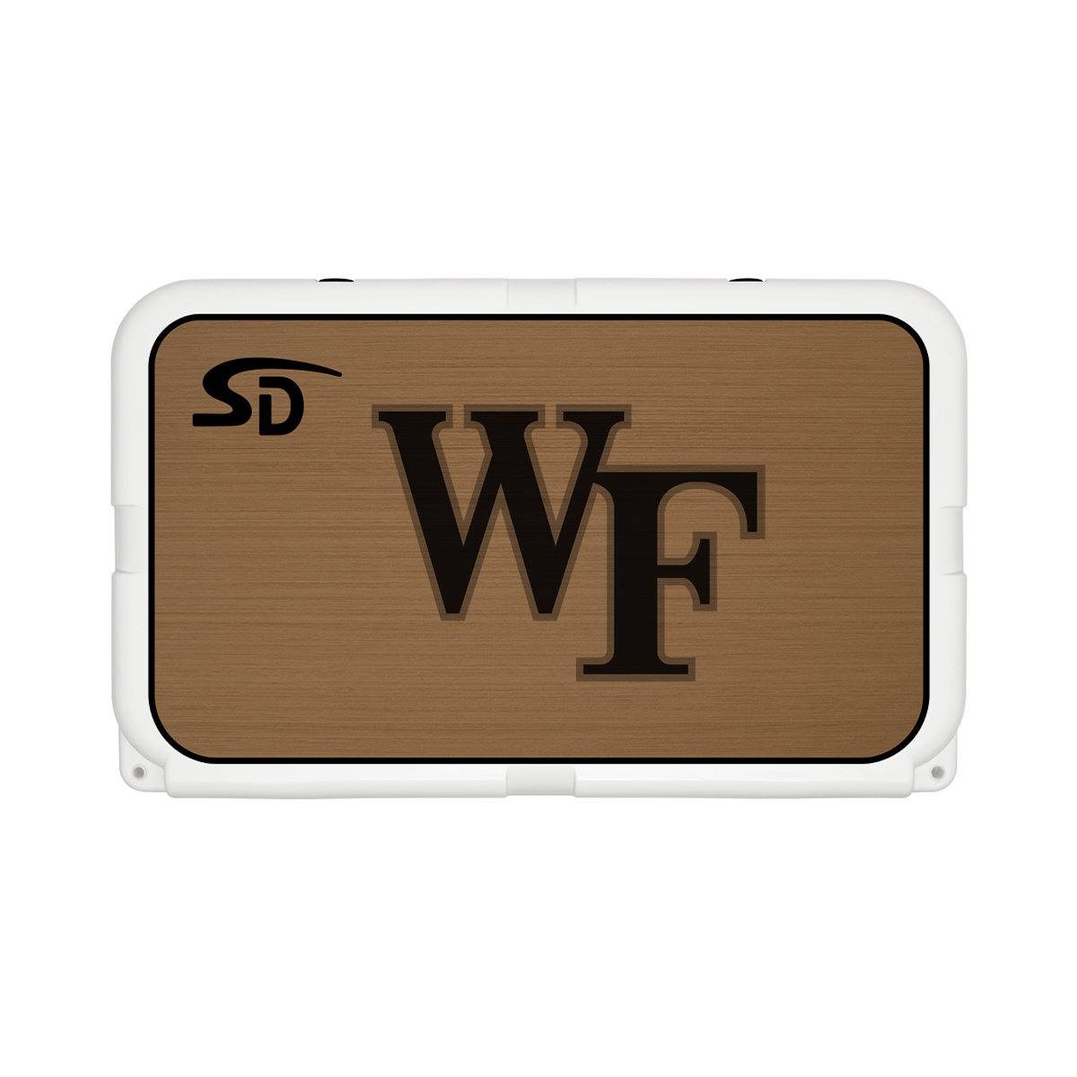 Seadek Collegiate Cooler Pad - YETI Tundra 45 - Mocha / Black, Wake Forest University - 58833-80093